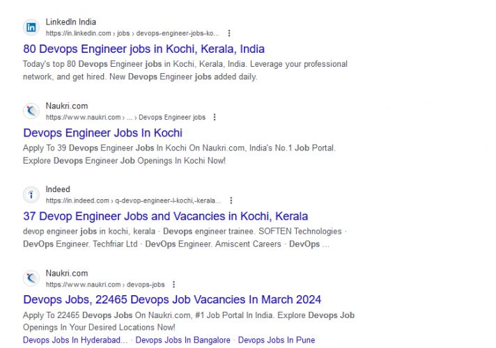 DevOps internship jobs in Mangaluru