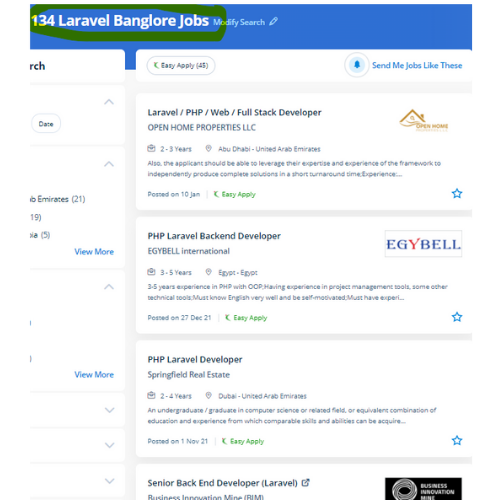 Laravel internship jobs in Mumbai