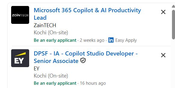 Microsoft Copilot & AI Productivity internship jobs in Bangalore