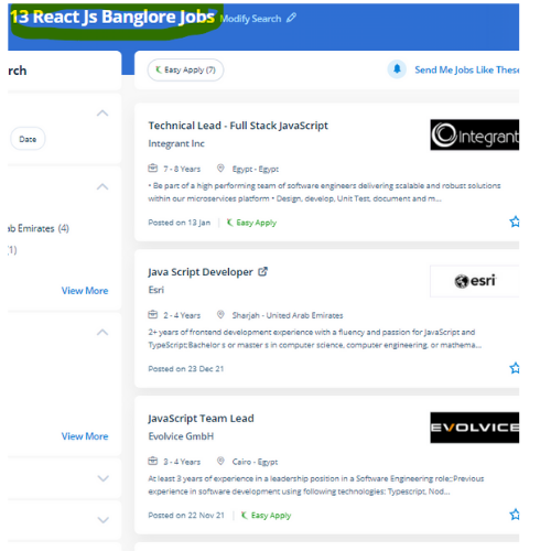 React JS internship jobs in Pune