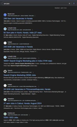 Search Engine Marketing (SEM) internship jobs in Ahmedabad